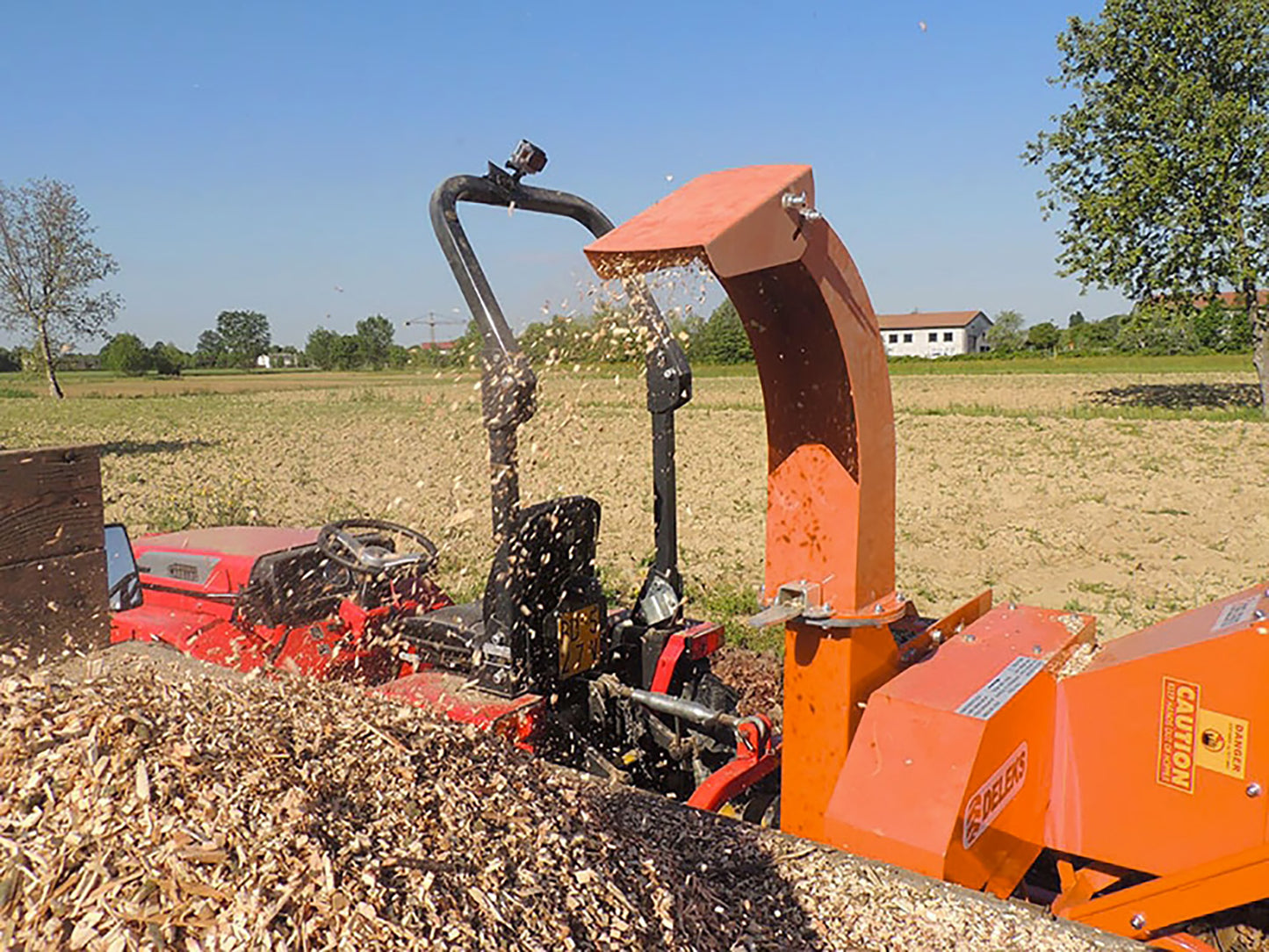 Deleks DK-1200 Wood Chipper, PTO-Driven