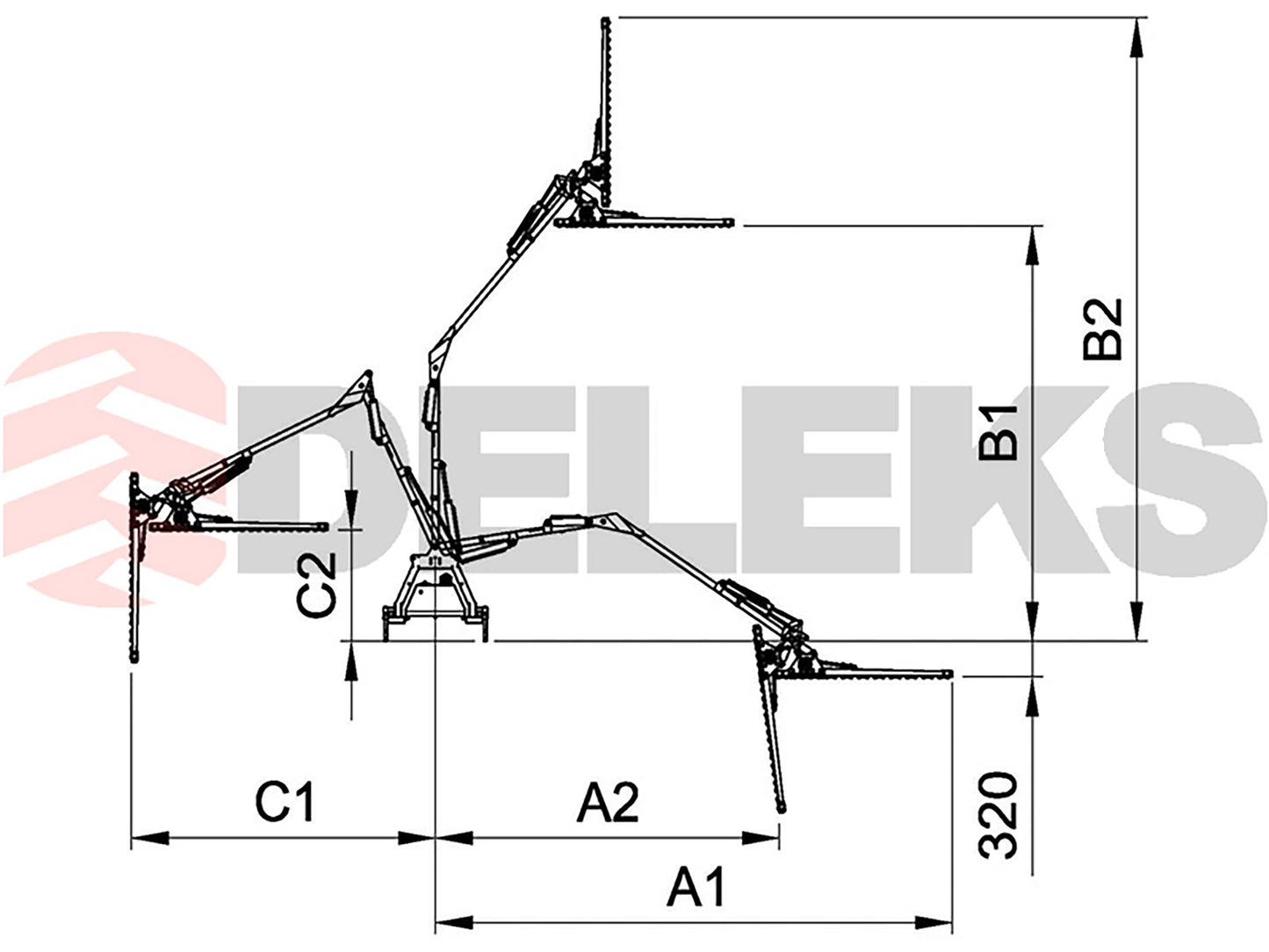 Deleks FALCO Hydraulic Hedgecutters