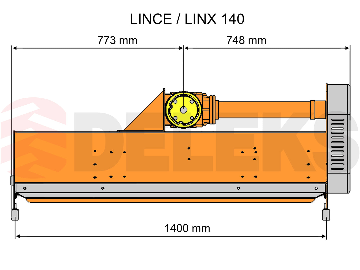 Deleks LINCE Flail Mowers with Adjustable Sideshift