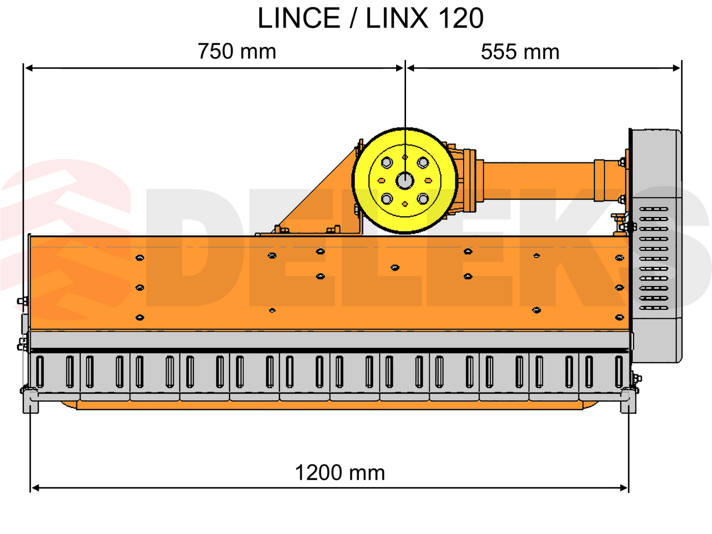 Deleks LINCE Flail Mowers with Adjustable Sideshift