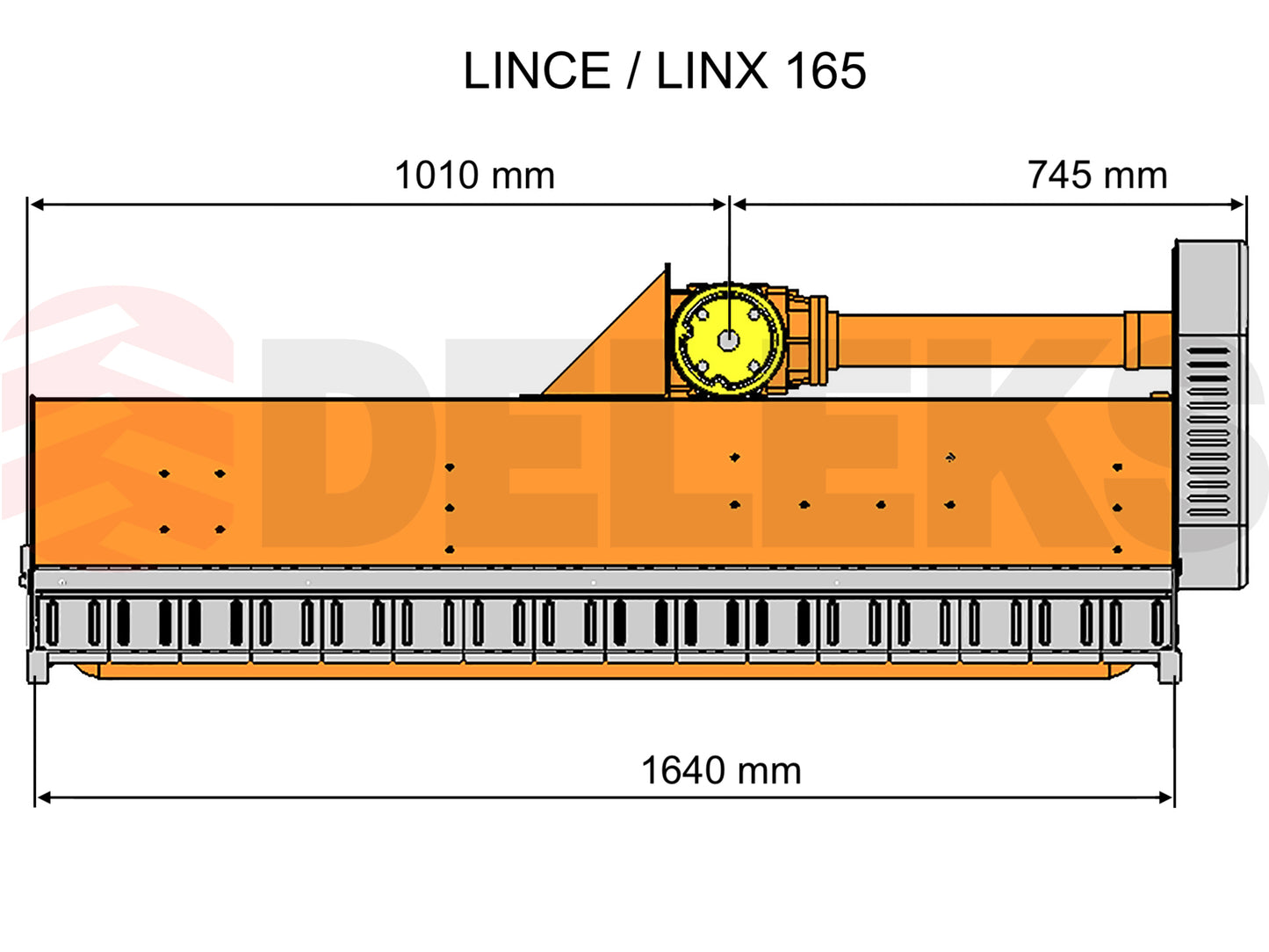 Deleks LINCE Flail Mowers with Adjustable Sideshift