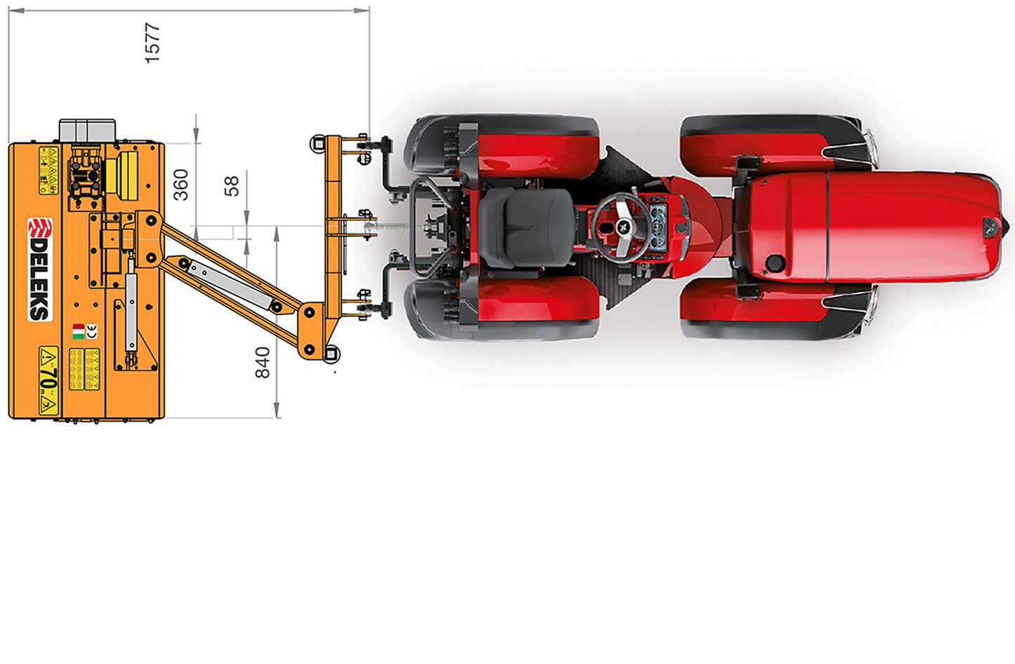 Deleks VOLPE Offset Verge Flail Mowers