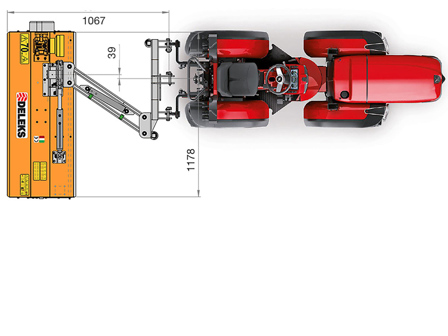 Deleks VOLPE Offset Verge Flail Mowers