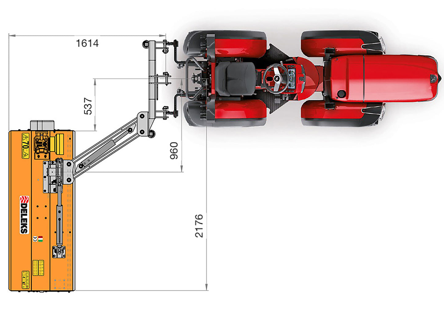 Deleks VOLPE Offset Verge Flail Mowers