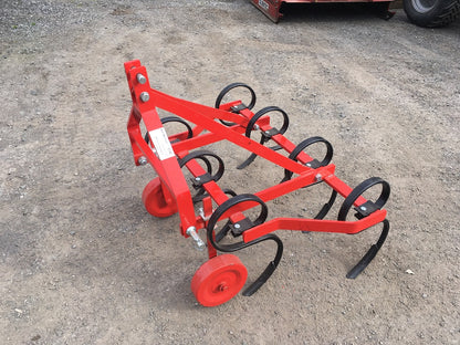 CTM Del Morino 7-Tine Cultivator, Spring Tine Harrow for Compact Tractor
