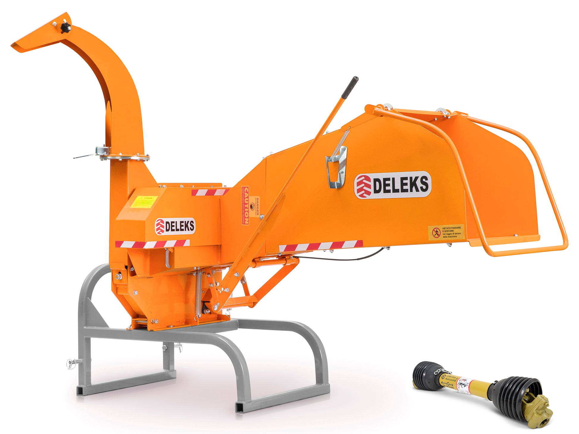 Deleks PTO Wood Chipper from CTM, deleks.uk, Goldoni All Terrain Compact Tractor