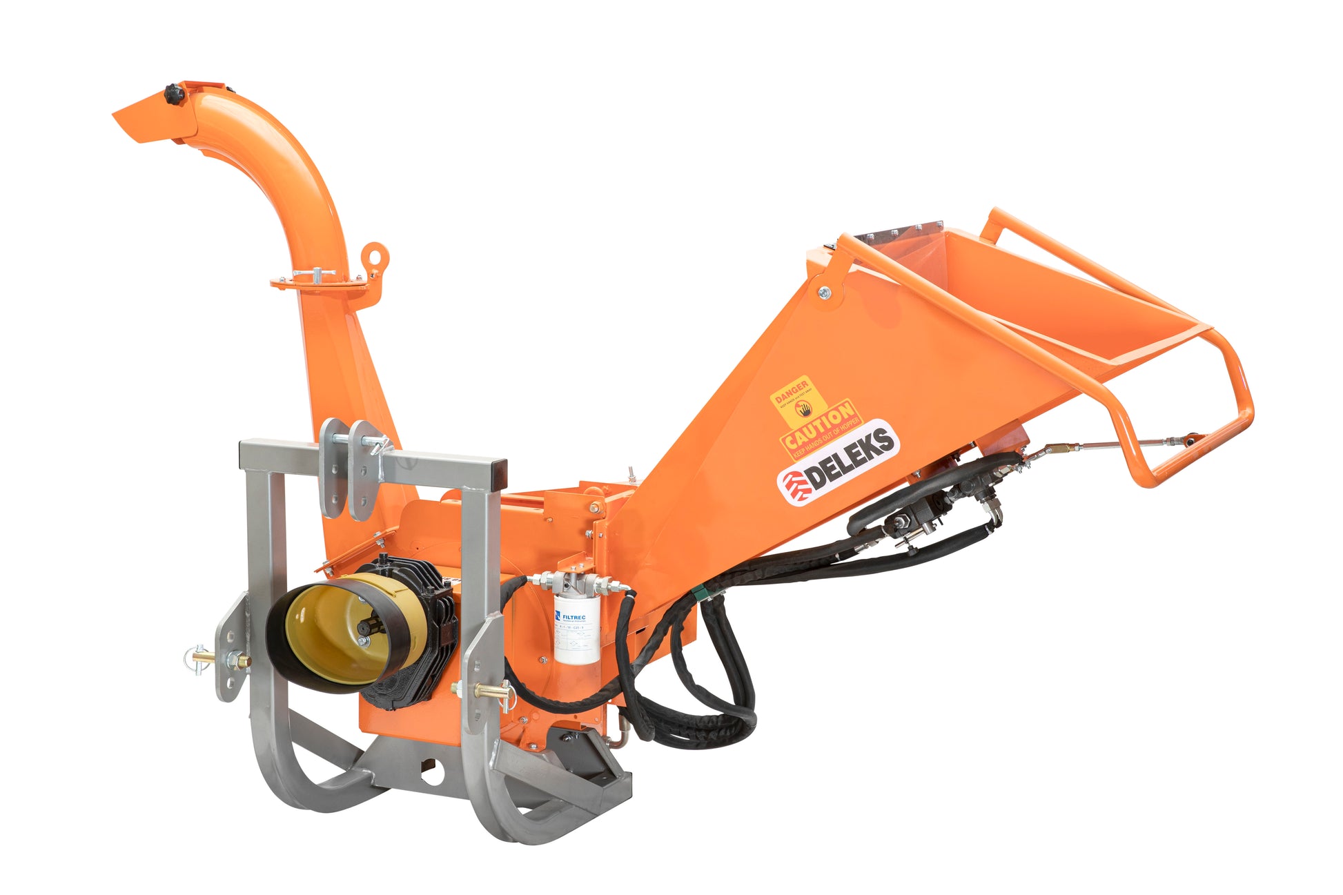 CTM Deleks PTO Wood Chipper for Compact Tractors, Hydraulic Feed, deleks.uk